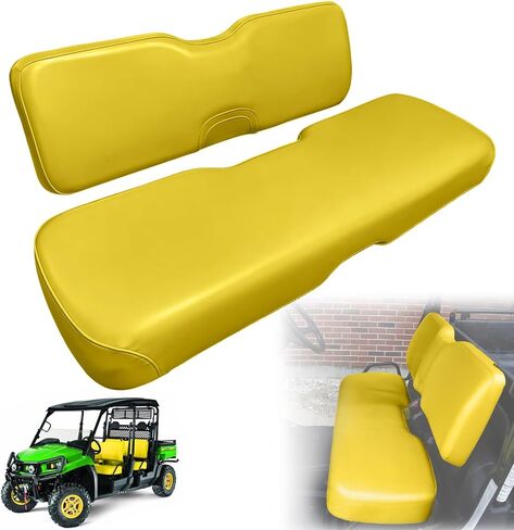 غطاء مقعد بديل لمقعد John Deere Gator XUV 550 550 S4 866A، استبدال غطاء مقعد جلدي شديد التحمل، أصفر in Saudi Arabia
