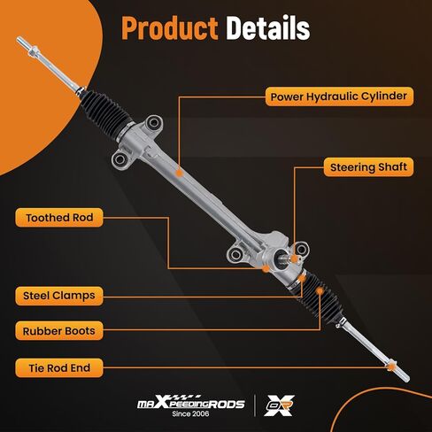 maXpeedingrods Manual Power Steering Rack and Pinion for Toyota Corolla All Enigne Japan Built 2009-2013, 1G-2700, 24-2700, 45510-12450 in Saudi Arabia