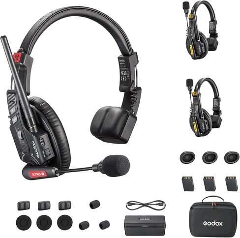 GODOX SkyTalk Air 5S 2.4GHz Wireless Intercom System Headset for 5-Person | 500m/1640ft Wireless Communication Headset 20H Worktime with Noise Reduction in Kuwait