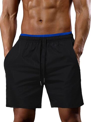 Men's Casual Shorts, Machine Washable, Breathable Loose-Fit Workwear Style for Daily Sports & Street Fashion in Saudi Arabia