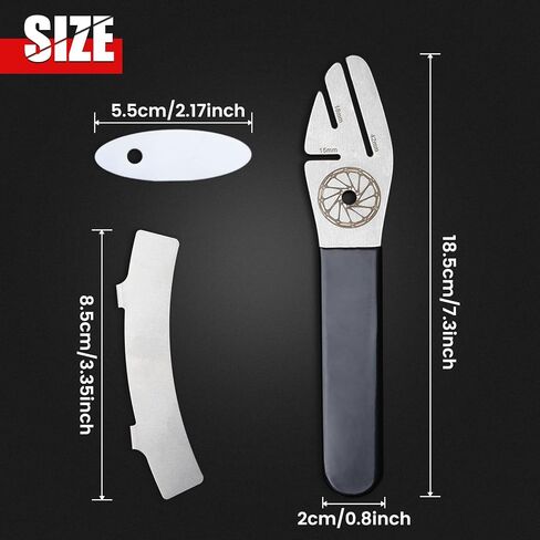Rotor Truing Fork Bicycle Disc Truing Wrench Bicycle Disk Brake Rotor Alignment Tool with 3 Slots for Bike Alignment and 2 Pcs Bicycle Disc Brake Pads Adjusting Tool for Mountain Road Bike in Saudi Arabia