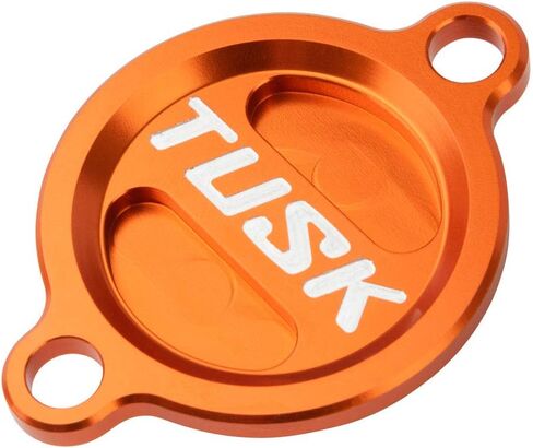 غطاء فلتر زيت من الألومنيوم من Tusk باللون البرتقالي لـ KTM 450 EXC-F ستة أيام 2017-2019 in Saudi Arabia