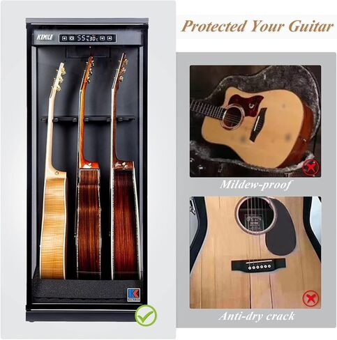حافظة عرض الجيتار، مرطبات الجيتار، الترطيب ومزيل الرطوبة، حافظة عرض الجيتار الصوتي، تستخدم للحفاظ على الجيتار - الجيتار القابل للجمع (C03) in Kuwait