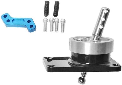 Quick Gear Short Throw Shifter Shift for Ford for Mustang 1983-2003 for Thunderbird 1984-1988 Black/Silver 4CAR-SS-FM83 in Saudi Arabia