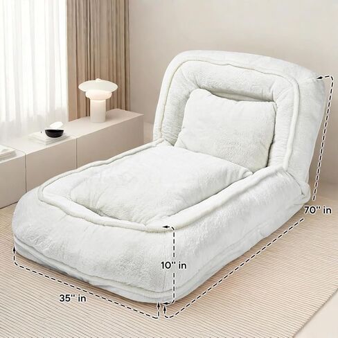 Human Dog Bed Foldable with 5 Adjustable Positions,Washable Plush Dog Bed for Humans Adults Doze Off（70''x35''x10''Inch） in Kuwait