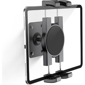 Tablet Wall Mount, Aluminum Sturdy iPad Wall Mount Holder for 7"-12.9" Tablets, 360° Swivel Arm, Easy Installation, Perfect for Classrooms Gyms Kitchens - Compatible with iPad Pro Air Mini Samsung in Kuwait