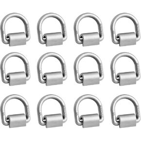 5/8" Heavy Duty Forged Steel D-Ring, 18,000lbs Tie Down Anchor with Welding Clips for Trucks, Trailers, Riding Mowers, ATV, etc, 12-Pack in Kuwait