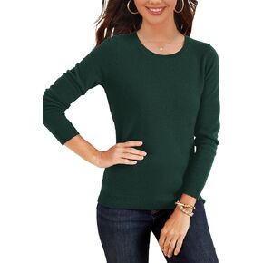 قمصان نسائية SuperPrity بأكمام طويلة وفتحة رقبة مستديرة وبلوزات محبوكة غير رسمية أنيقة وخفيفة الوزن بلوفر وسترة علوية in Kuwait