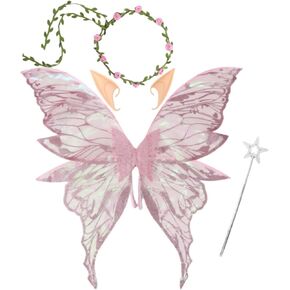 Adult Fairy Wings, 31.5 Inch Wide Renaissance Fairy Costume for Women, Perfect for Ren Faire & Cosplay in Saudi Arabia