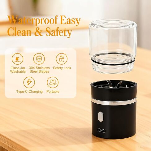 Portable Small Electric Pill Crusher, Grind Pills to Fine Powder for Elderly, Rechargeable & Washable, with Safety Lock, Perfect for Pets Nursing Home, with Pill Organizer Travel Essential in Saudi Arabia