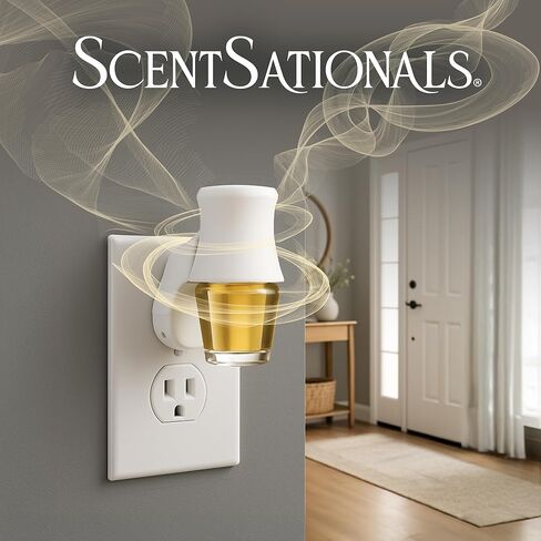 ScentSationals Vanilla Bean Fragrance Oil Plug In Air Freshener Refills 3-Pack - Works with Scentsationals Wall Plugs, Long-Lasting Home Fragrance, 0.8 fl oz Each, Packaging May Vary in Saudi Arabia