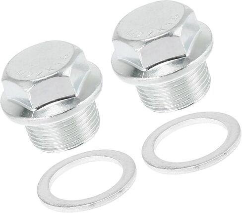 2 قطعة M22 x 1.5 الصلب زيت المحرك قابس التصريف المسمار مع حلقة الختم لاستبدال جنرال موتورز الفضة لهجة in Kuwait