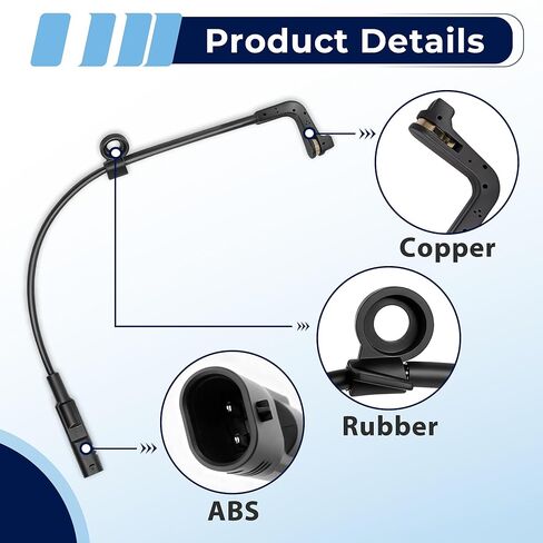 2 قطعة مستشعر ارتداء وسادة الفرامل القرصية الخلفية، استبدال 84688287 84474064، مناسب لسيارة شيفروليه سيلفرادو 1500، كاديلاك إسكاليد، سوبربان، تاهو، جي إم سي سييرا 1500، يوكون in Kuwait