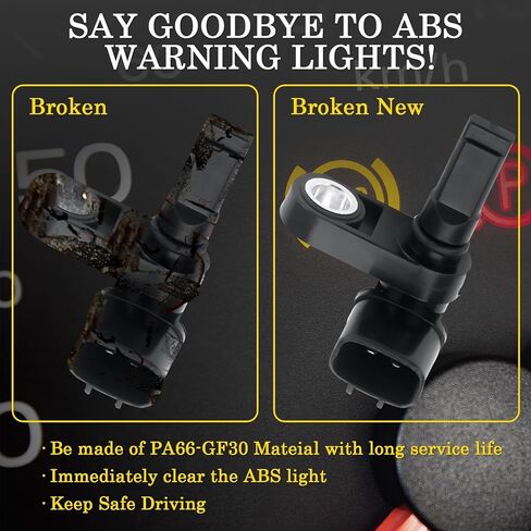 Ensun 59810-3X320 ABS Wheel Speed Sensor Front Left Driver Side Compatible with Select Hyundai Models 2012-2016 Elantra, 2013-2017 Elantra GT in Saudi Arabia