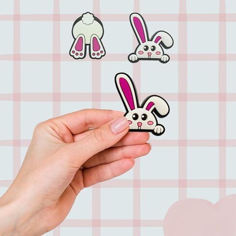 Rabbit Shoe Charms - Cute Rabbit Decoration Charms Gift for Boys Kids Teens and Adults - Set of 2 in Saudi Arabia