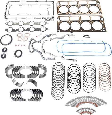 GELUOXI محرك إعادة بناء مجموعة إعادة حلقة طوقا استبدال الترباس لشيفي GMC Gen III LS1 LS6 LQ4 LQ9 4.8L 5.3L 5.7L 6.0L 12558178 12617944 12612350 in Saudi Arabia