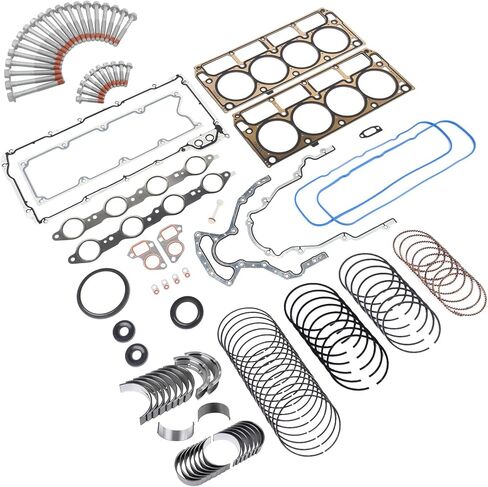 GELUOXI محرك إعادة بناء مجموعة إعادة حلقة طوقا استبدال الترباس لشيفي GMC Gen III LS1 LS6 LQ4 LQ9 4.8L 5.3L 5.7L 6.0L 12558178 12617944 12612350 in Saudi Arabia
