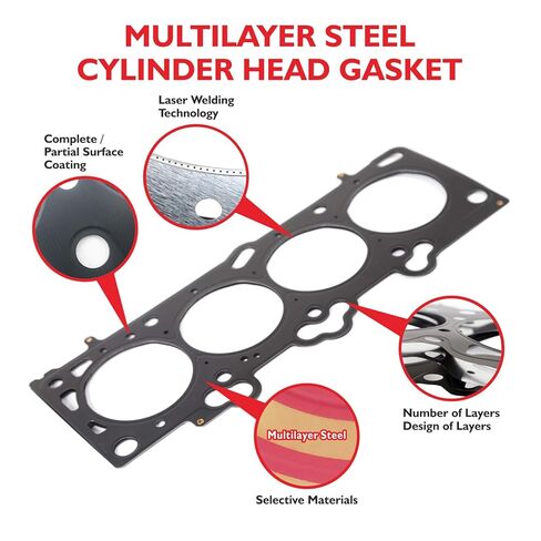 MPLUS 26435PT حشية رأس الأسطوانة متوافقة مع 08-13 لـ Acura ILX TSX/لهوندا أكورد سيفيك كروس تور CR-V 2.4L L4 DOHC 16V K24Z1 K24Z2 K24Z3 K24Z7 in Saudi Arabia