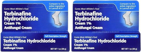 Terbinafine Hydrochloride antifungal Cream 1% - Athletes Foot Cream Extra Strength, relieves itching & Burning, Cures Most Athlete's Foot, Jock Itch & Ringworm 0.5 oz in Saudi Arabia