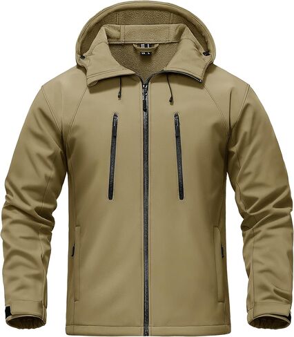 TACVASEN Men's Softshell Jacket Winter Fleece Waterproof Lightweight Warm Windbreaker Rain Coat Outdoor Hiking Ski Travel in Saudi Arabia