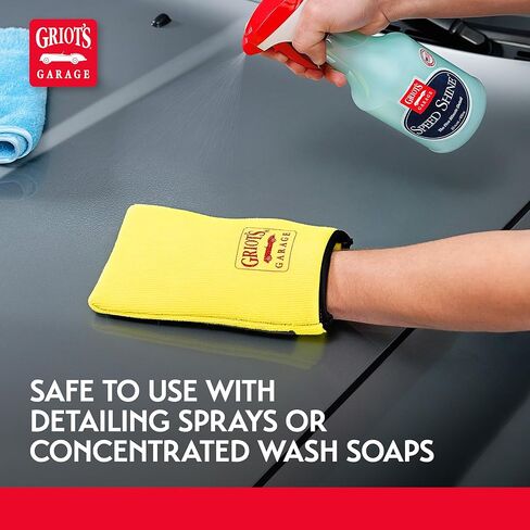 Griot's Garage unisex adult Fine Surface Prep Mitt, Yellow, 1 Count Pack of US in Kuwait