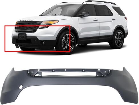 FitParts Compatible with Ford Explorer 2011-2015 Front Bumper Cover. New Primed FO1014108 BB5Z 17D957 BPTM in Saudi Arabia