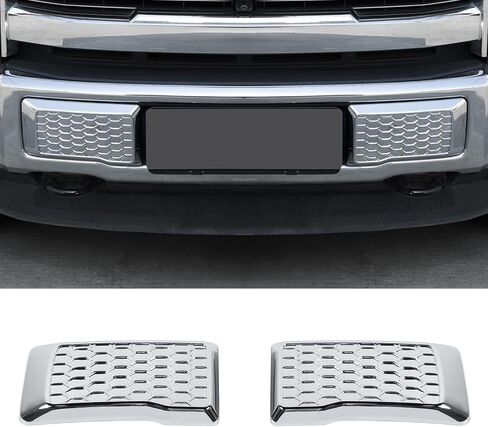 JeCar Front Bumper Trim Cover Exterior Accessories Compatible with 2015-2020 Ford F150 (Chrome) in Saudi Arabia