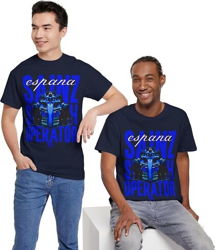 Sainz Inspired T-Shirt, Smooth Operator Tee, Spanish Racing Driver Shirt, Motorsports Apparel, Racing Merch, Unisex Tee in Saudi Arabia