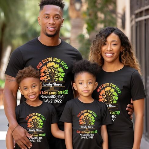 Personalized Our Roots Run Deep But Our Love Runs Deeper Shirt Family Reunion Shirts Custom Family Name Gift for Men Women in Saudi Arabia