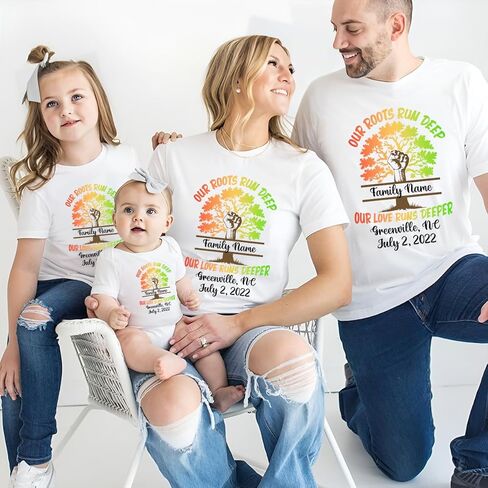 Personalized Our Roots Run Deep But Our Love Runs Deeper Shirt Family Reunion Shirts Custom Family Name Gift for Men Women in Saudi Arabia