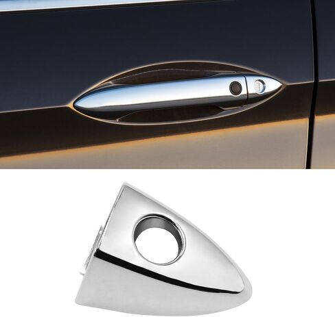 Front Door Handle End Bezel Cover w/Key Hole Compatible with Honda Accord 2013-2017,Clarity 2016-2019,1PC Front Left Driver Side Door Handle Cap Replacement for 72184T2AG21,Chromed in Saudi Arabia