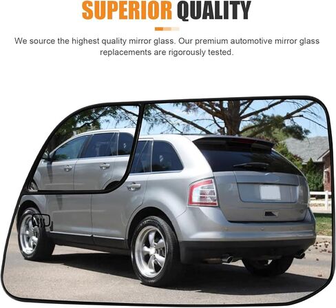 Compatible with Ford Edge 2011-2014, for Lincoln MKX 2011-2015, Driver Left Side Mirror Glass, Heated Convex Rear View Mirror with Backing Plate in Kuwait