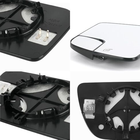 Compatible with Ford Edge 2011-2014, for Lincoln MKX 2011-2015, Driver Left Side Mirror Glass, Heated Convex Rear View Mirror with Backing Plate in Kuwait