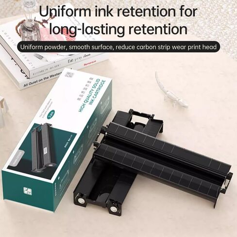 2 Rolls Thermal Transfer Ribbon for GT1 Portable A4 Thermal Transfer Printer for Home Office in Saudi Arabia