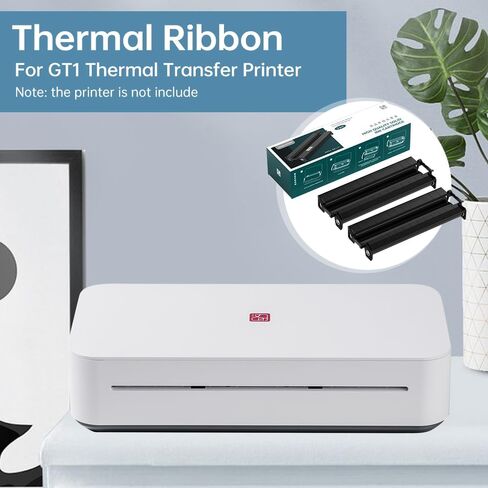 2 Rolls Thermal Transfer Ribbon for GT1 Portable A4 Thermal Transfer Printer for Home Office in Saudi Arabia