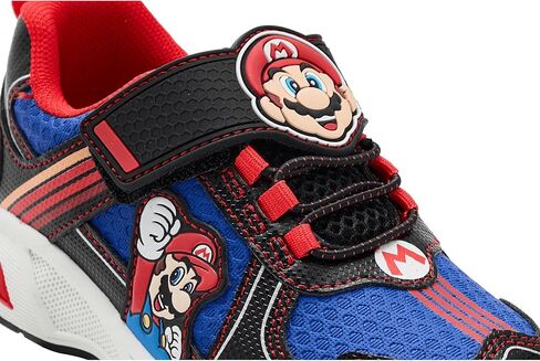 Ground Up Boy's Mario and Luigi Lighted Athletic (Little Kid) Sneaker, Red/Blue, 1 in Saudi Arabia