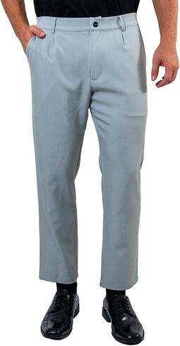 Velasco ZV Men's Stretch Textured Pants – Regular Fit, Soft Cotton-Spandex Blend, Subtle Texture – Comfortable Everyday Wear in Saudi Arabia
