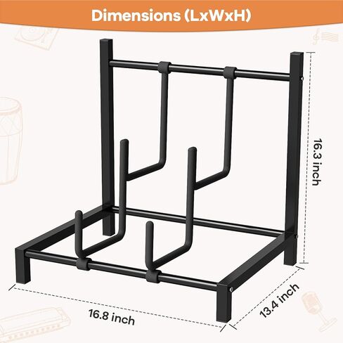 تخزين تسجيلات الفينيل، حامل تسجيلات معدني أسود بطبقتين، رف تخزين تسجيلات الفينيل الصلب الصلب، منظم ألبوم بسيط، حل تخزين أنيق لمجموعتك in Kuwait