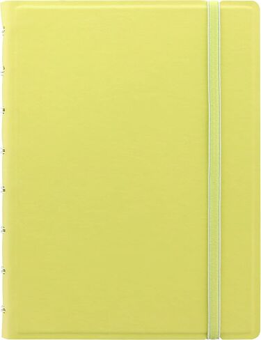 Filofax Refillable Notebook, A5 Size, Classic Pastels Collection, Dotted Paper, 8.25" x 5.75", Lemon (B115082U) in Saudi Arabia