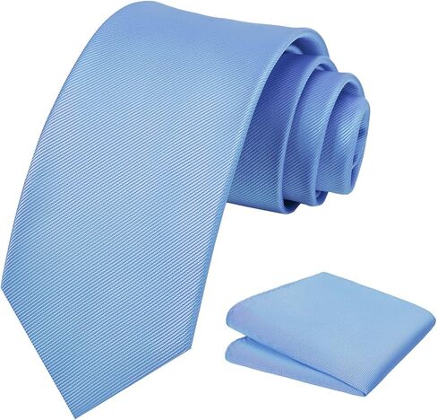 مجموعة ربطة عنق وجيب مربعة للرجال من GUUNIEE في صندوق هدايا - رسمي كلاسيكي لحفلات الزفاف والأعمال التجارية in Kuwait