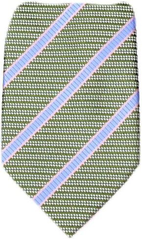 Basilio ZIP-12800 - Men's Stripe pre made Mens Zipper Necktie Tie in Saudi Arabia