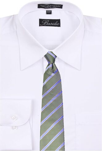 Basilio ZIP-12800 - Men's Stripe pre made Mens Zipper Necktie Tie in Saudi Arabia
