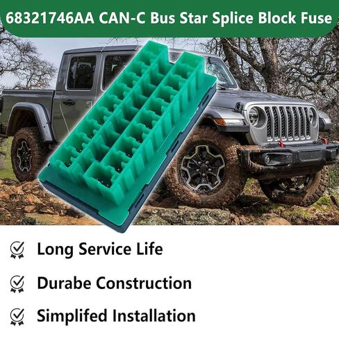 68321746AA CAN-C Bus Star Splice Block Fuse Connector لسيارة جيب جلاديتور رانجلر JL JT، كرايسلر باسيفيكا فوييجر، دودج رام 1500 2500 3500 - يستبدل موبار 2-2272352-5 in Saudi Arabia