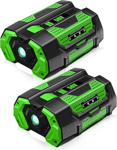 استبدال بطارية EGO 5.0Ah استبدال بطارية EGO 56V BA2800T المتوافقة مع طاقة بطارية EGO 56 فولت + أدوات منشار الأعشاب ومنشار ورق منفاخ جزازة العشب وأداة تشذيب التحوط المقلم in Kuwait