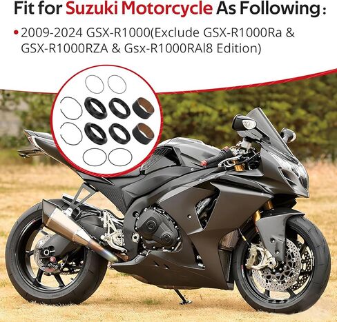 JAVIK Front Fork Damper Oil Bush Dust Seal Kit For Suzuki GSX-R1000 2009-2024 O.E.M# 51173-27G00 51152-47H10 in Saudi Arabia