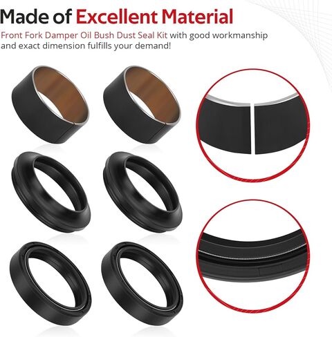 JAVIK Front Fork Damper Oil Bush Dust Seal Kit For Suzuki GSX-R1000 2009-2024 O.E.M# 51173-27G00 51152-47H10 in Saudi Arabia