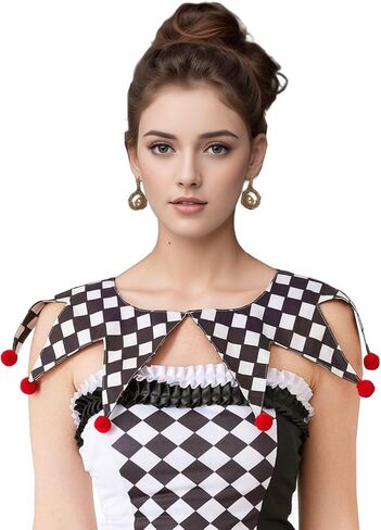 طوق المهرج، طوق رقبة السيرك المهرج لحفلات الهالوين الكرنفالية in Kuwait