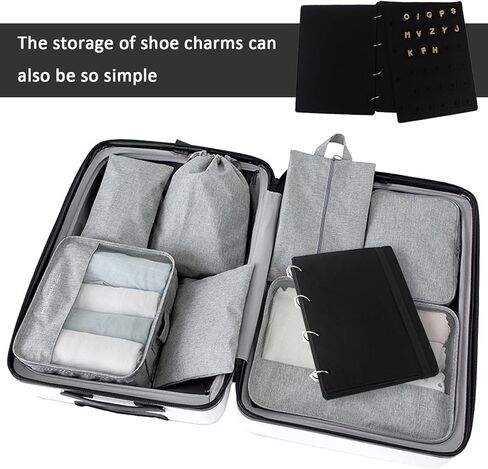 Shoe Charms Organizer for Croc Charms Display Holder with 180 Holes Storage Bag Binder Collection Book in Saudi Arabia