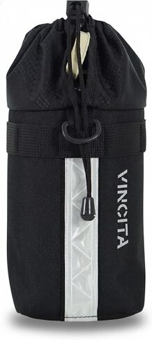 Vincita Voyage Stem Bag Bike Water Bottle Holder Insulated Stem Bag Handlebar Attachment Cup Holder Food Snack Storage for Folding Bikes. (Black, Medium)… in Kuwait