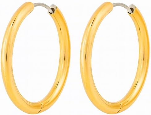 | أقراط مضادة للحساسية | سكوير سيتي هوب | فضة | أقراط فضة تيتانيوم | حلقات فضية للنساء، آذان حساسة، مجموعة أقراط نسائية عصرية in Kuwait